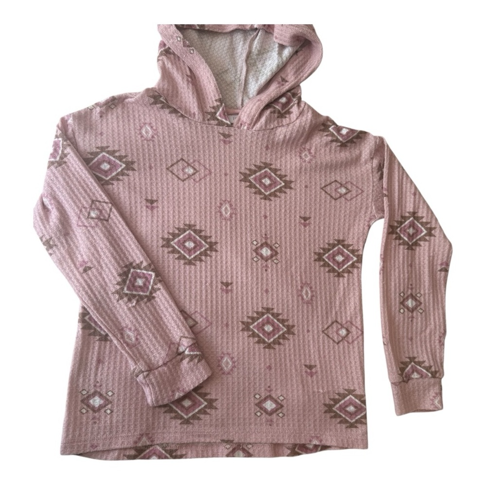 The Children's Place Pink and Brown Geometric Hoodie